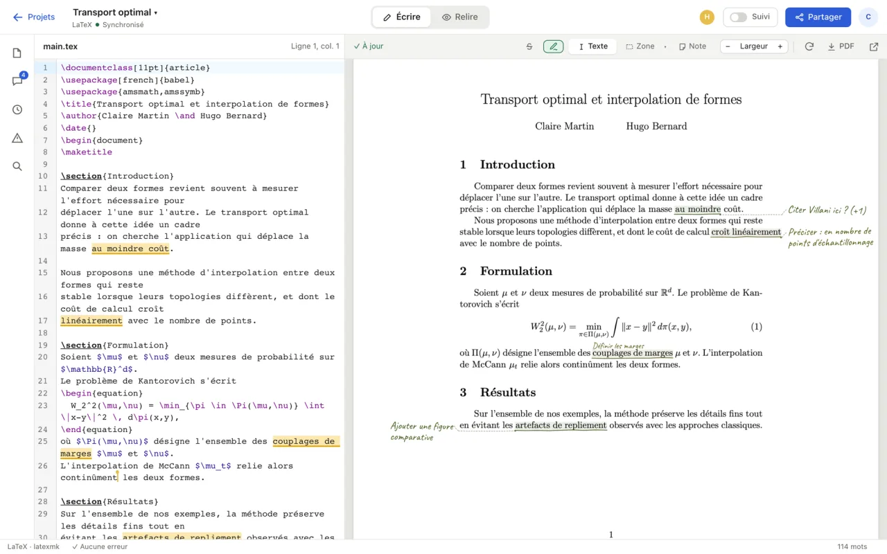 sharedraft interface
